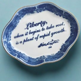 Mottahedeh Liberty Decorative Dish - The Shops at Mount Vernon