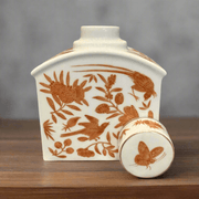 Mottahedeh Sacred Bird & Butterfly Tea Flask - The Shops at Mount Vernon