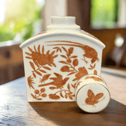 Mottahedeh Sacred Bird & Butterfly Tea Flask - The Shops at Mount Vernon