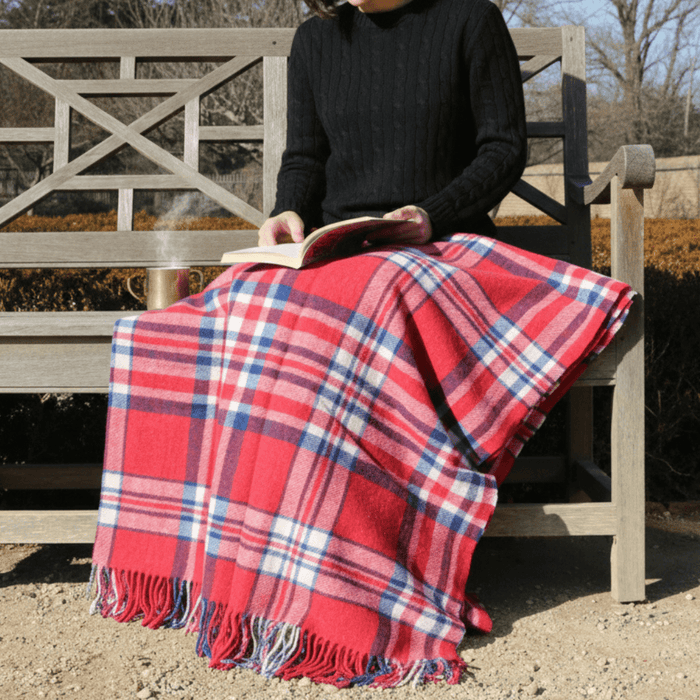 Mount Vernon 1776 Independence Tartan Blanket - The Shops at Mount Vernon