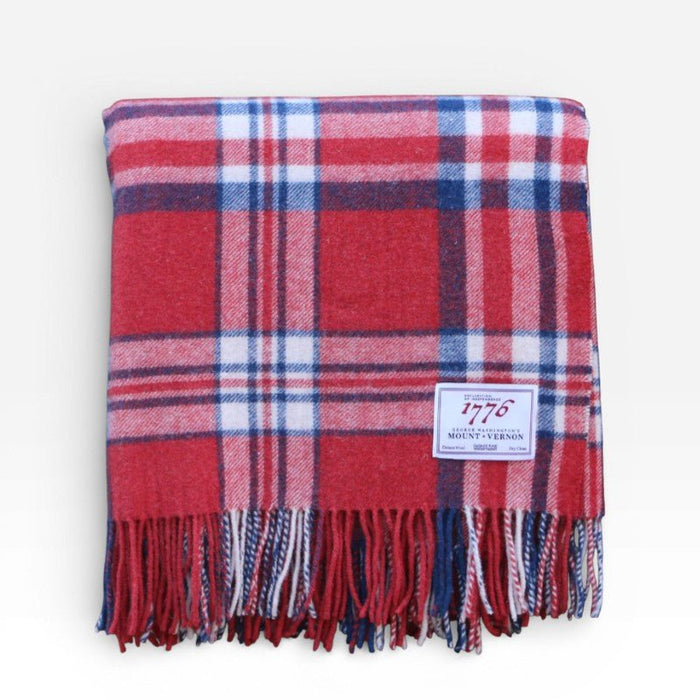 Mount Vernon 1776 Independence Tartan Blanket - The Shops at Mount Vernon