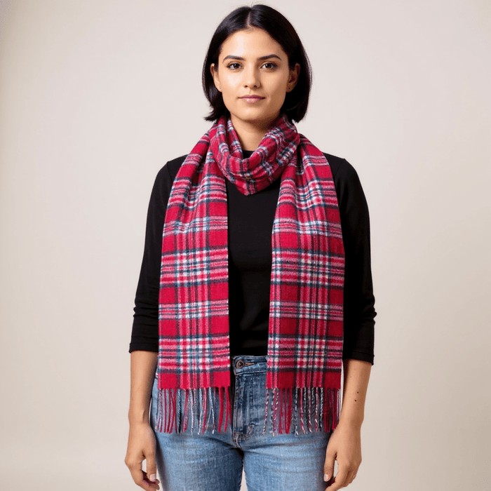 Mount Vernon 1776 Independence Tartan Scarf - The Shops at Mount Vernon