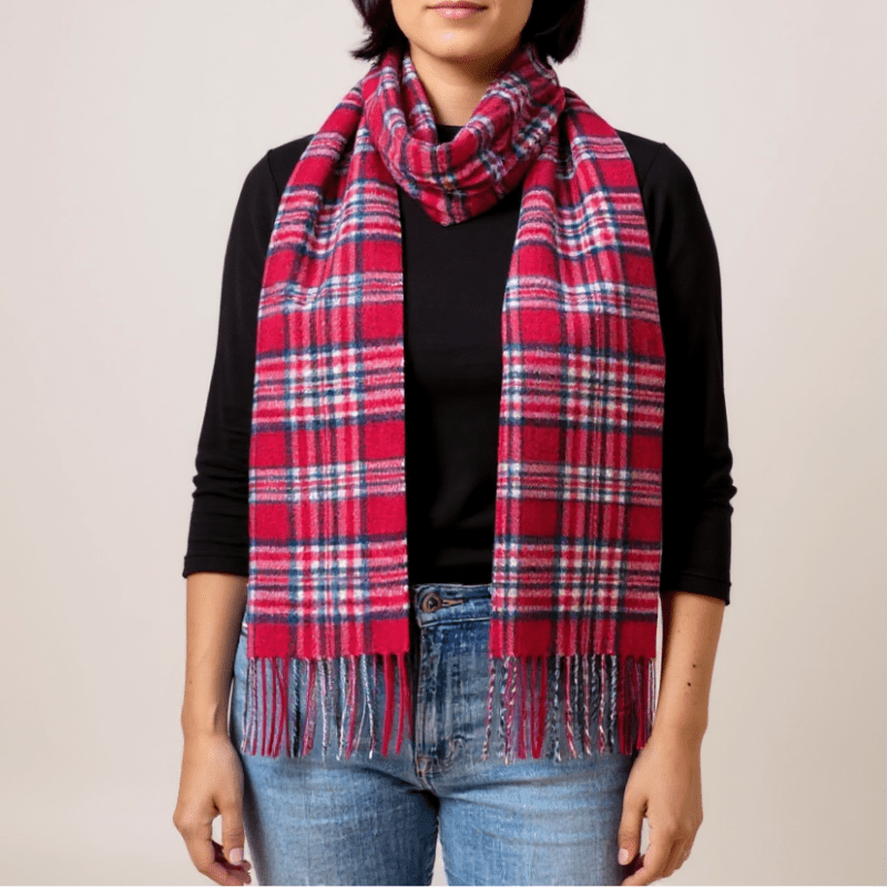 Mount Vernon 1776 Independence Tartan Scarf - The Shops at Mount Vernon