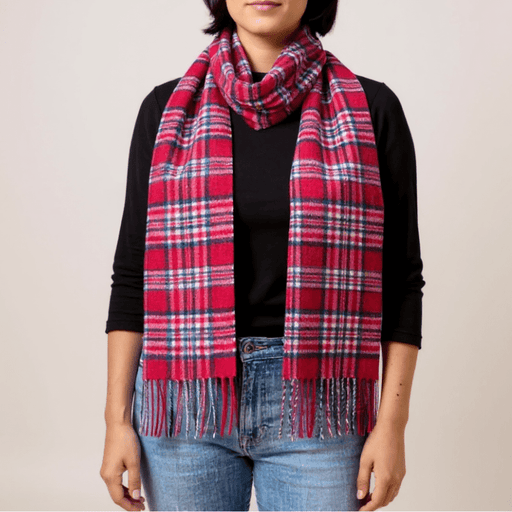 Mount Vernon 1776 Independence Tartan Scarf - The Shops at Mount Vernon