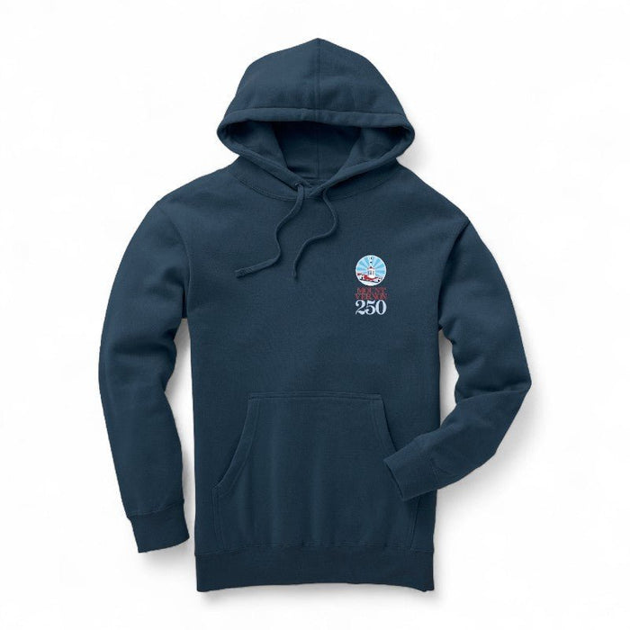 Mount Vernon 250th Anniversary Hoodie - Dark Blue - The Shops at Mount Vernon