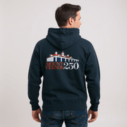 Mount Vernon 250th Anniversary Hoodie - Dark Blue - The Shops at Mount Vernon