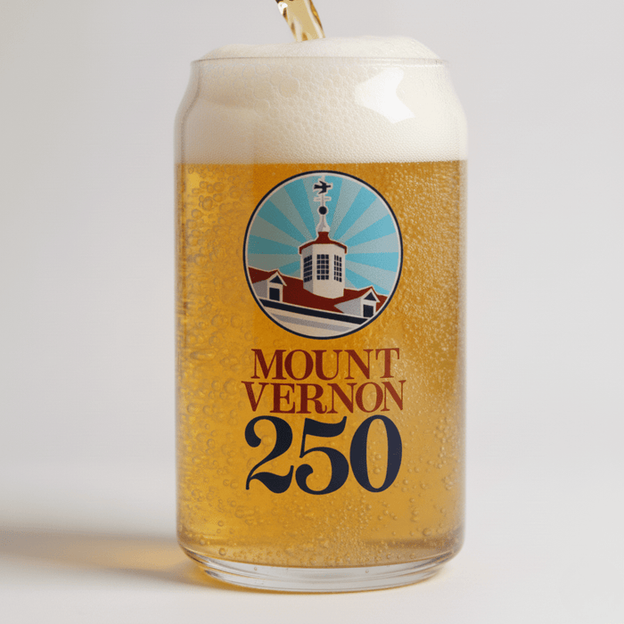 Mount Vernon 250th Can Glass - The Shops at Mount Vernon
