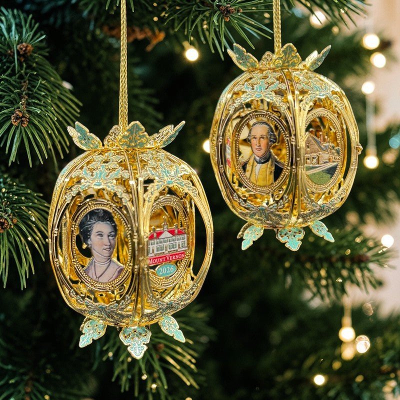 Mount Vernon 3D Ball Ornament – 2026 - The Shops at Mount Vernon