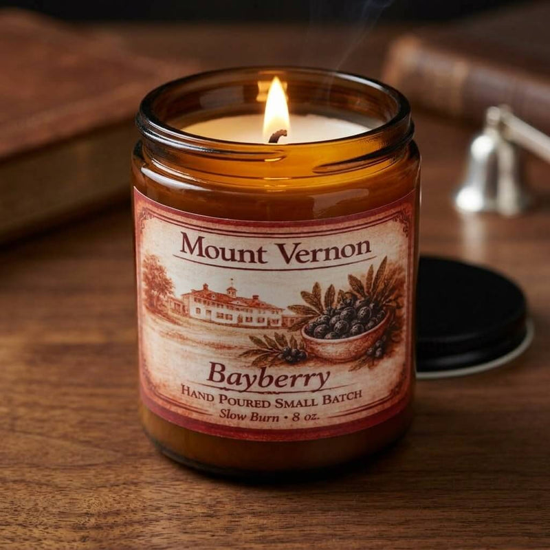 Mount Vernon Bayberry Candle - The Shops at Mount Vernon