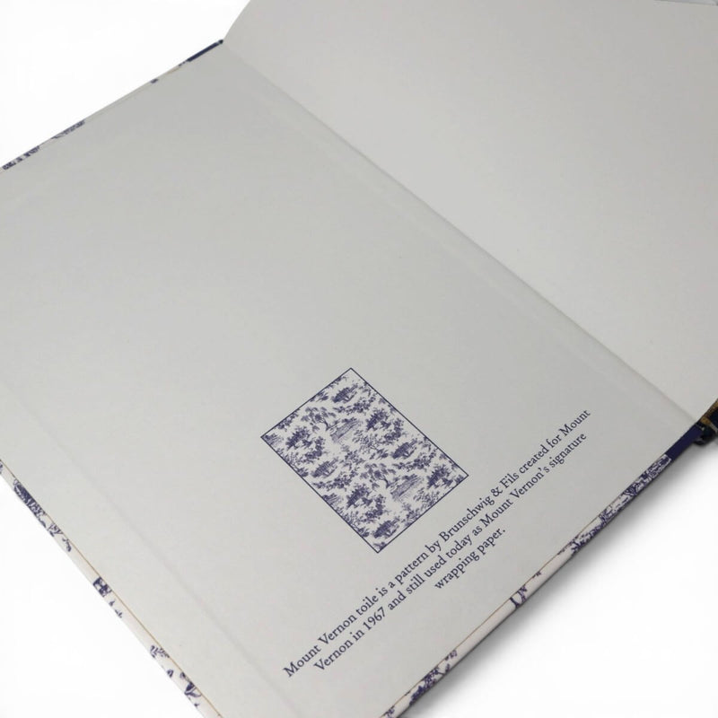 Mount Vernon Blue Toile A5 Notebook - The Shops at Mount Vernon