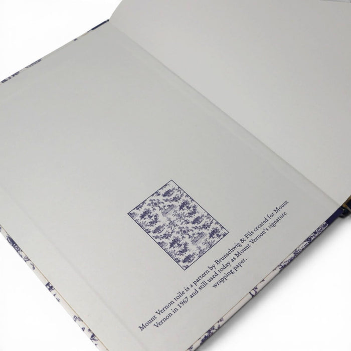 Mount Vernon Blue Toile A5 Notebook - The Shops at Mount Vernon