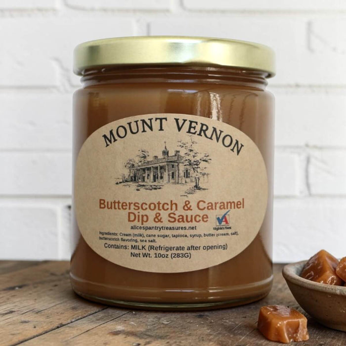 Mount Vernon Butterscotch Caramel Sauce - The Shops at Mount Vernon