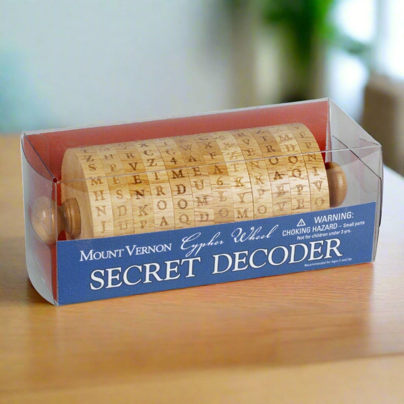 Mount Vernon Cypher Wheel Secret Decoder - The Shops at Mount Vernon
