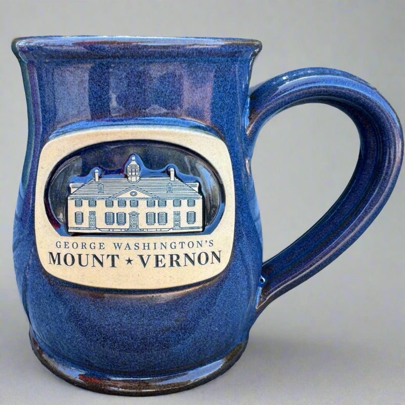 Mount Vernon Denim - Tall Belly Mug - Made In USA - The Shops at Mount Vernon
