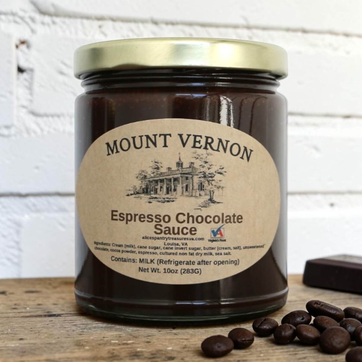 Mount Vernon Espresso Chocolate Sauce - The Shops at Mount Vernon