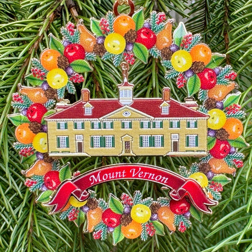 Mount Vernon Fruit Wreath Ornament - The Shops at Mount Vernon