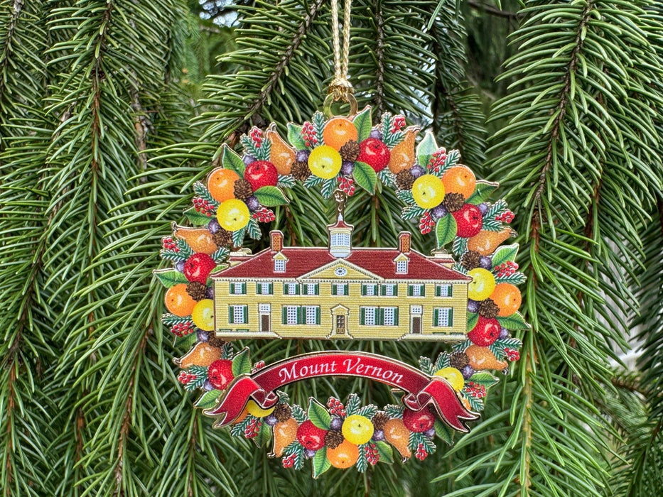 Mount Vernon Fruit Wreath Ornament - The Shops at Mount Vernon