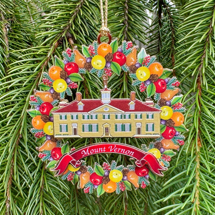 Mount Vernon Fruit Wreath Ornament - The Shops at Mount Vernon