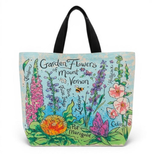 Mount Vernon Garden Flowers Tote Bag - The Shops at Mount Vernon