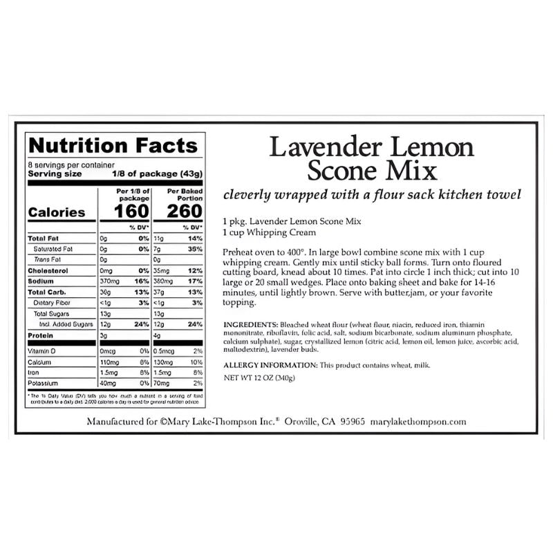 Mount Vernon Lavender Lemon Scone Mix - The Shops at Mount Vernon