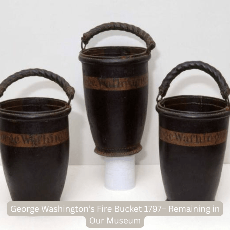 Mount Vernon Leather Fire Bucket - The Shops at Mount Vernon
