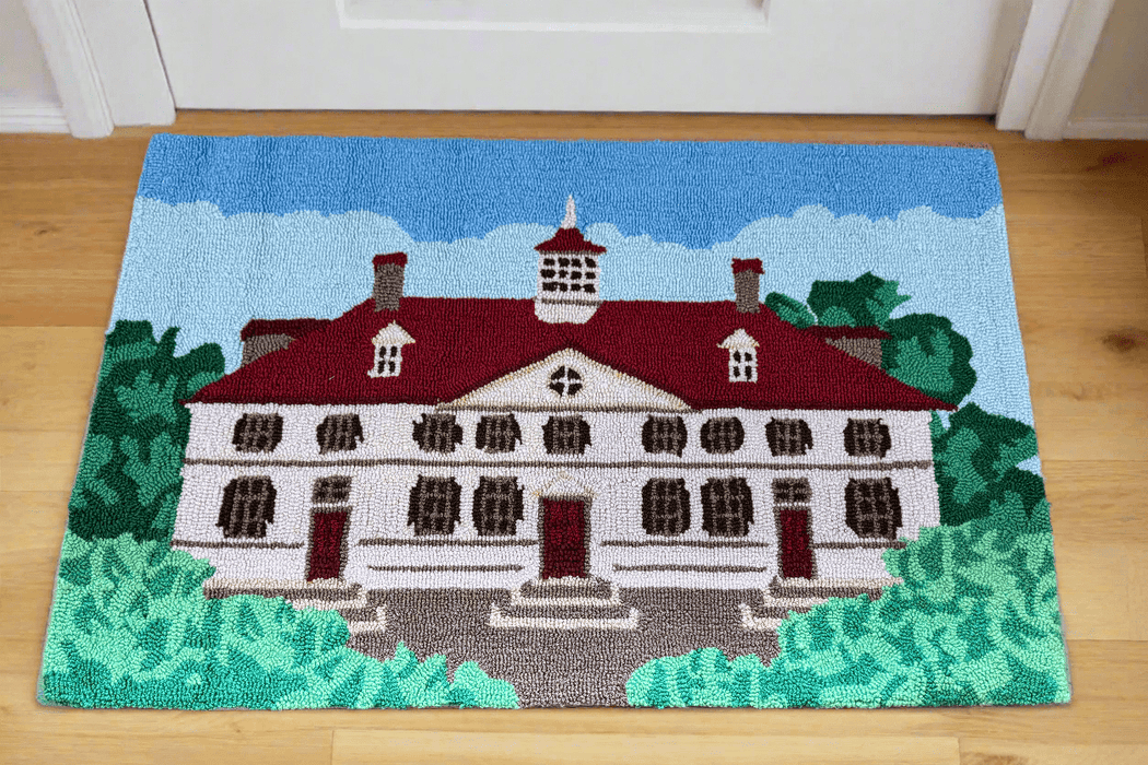 Mount Vernon Mansion Hooked Rug - The Shops at Mount Vernon