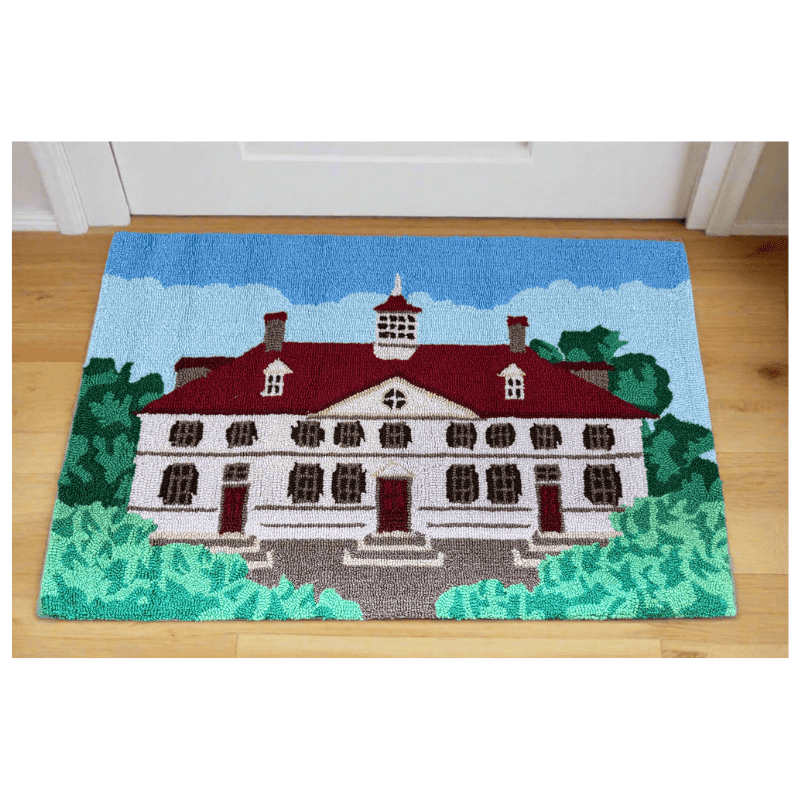 Mount Vernon Mansion Hooked Rug - The Shops at Mount Vernon