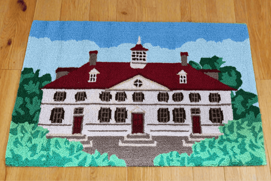 Mount Vernon Mansion Hooked Rug - The Shops at Mount Vernon