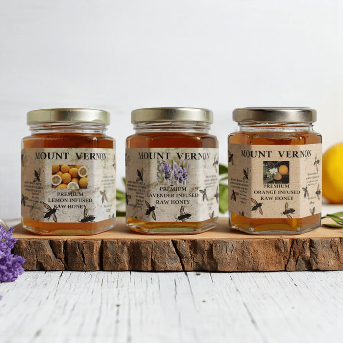 Mount Vernon Orange Infused Raw Honey - The Shops at Mount Vernon