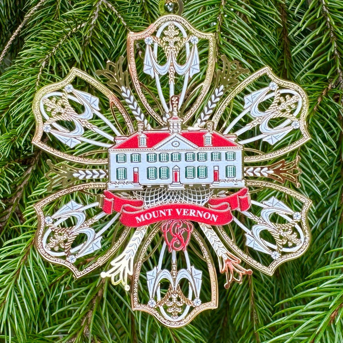 Mount Vernon Snowflake Ornament - The Shops at Mount Vernon