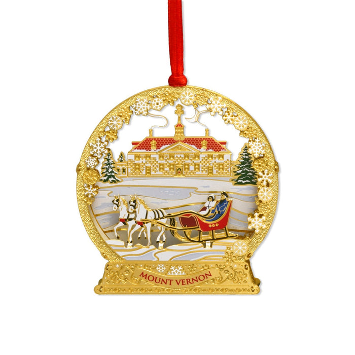 Mount Vernon Snowglobe Ornament - The Shops at Mount Vernon