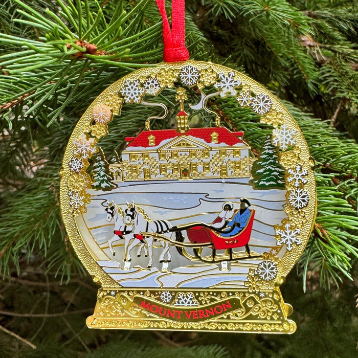 Mount Vernon Snowglobe Ornament - The Shops at Mount Vernon