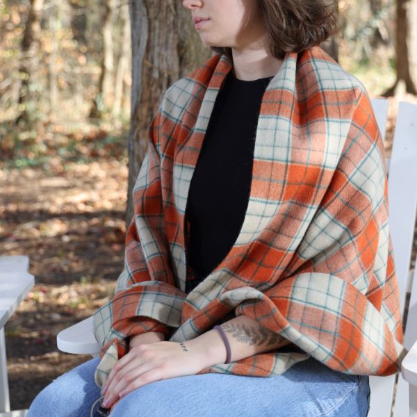 Mount Vernon Tartan - Stole - Oversized Scarf - The Shops at Mount Vernon