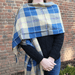 Mount Vernon Tartan Viscose Scarf - Blue - The Shops at Mount Vernon
