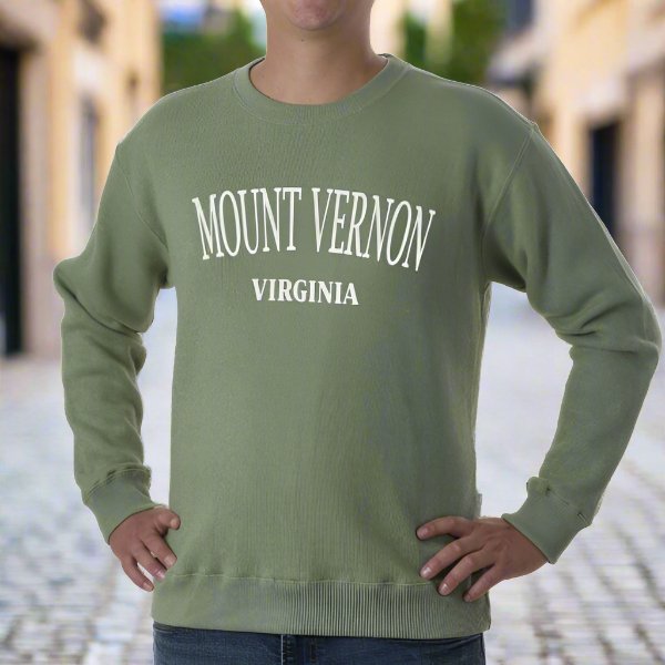 Mount Vernon Virginia - Sage Sweatshirt - The Shops at Mount Vernon