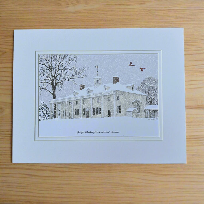 Mount Vernon Winter Print - The Shops at Mount Vernon