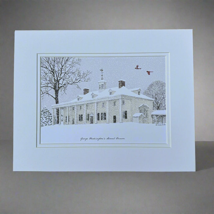 Mount Vernon Winter Print - The Shops at Mount Vernon