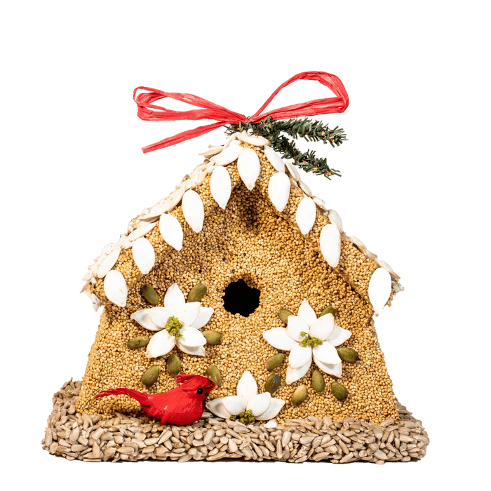 Mr. Bird Poinsettia Bird House - Bird Feeder - The Shops at Mount Vernon