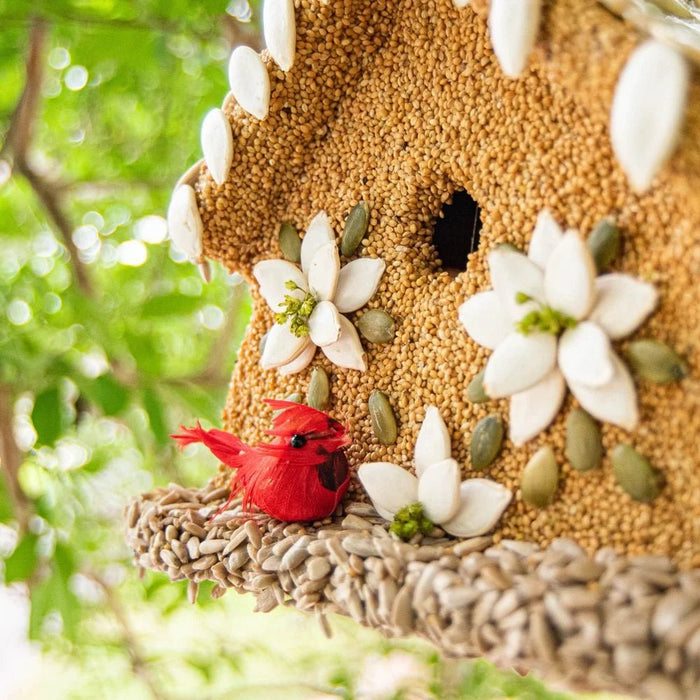 Mr. Bird Poinsettia Bird House - Bird Feeder - The Shops at Mount Vernon