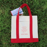 Navy Blue George Washington Book Tote - Navy or Red - The Shops at Mount Vernon