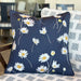 Navy Daisy Indoor Outdoor Pillow - The Shops at Mount Vernon