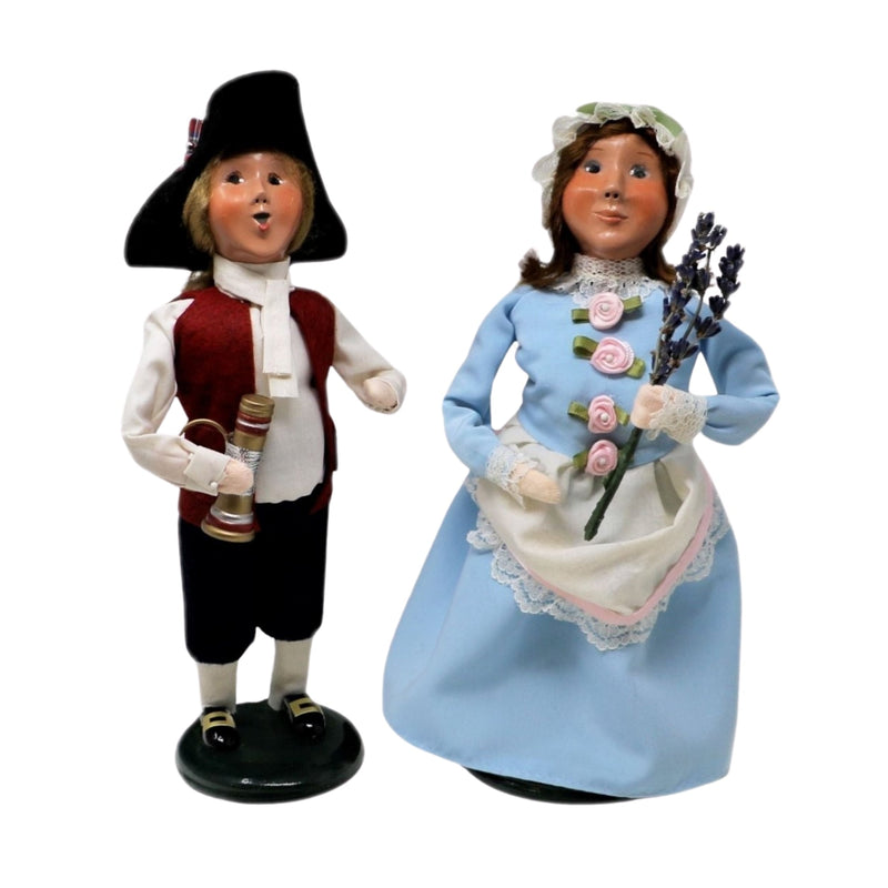 Nelly Caroler with Lavender - Limited Edition from Byers' Choice - The Shops at Mount Vernon
