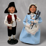 Nelly Caroler with Lavender - Limited Edition from Byers' Choice - The Shops at Mount Vernon