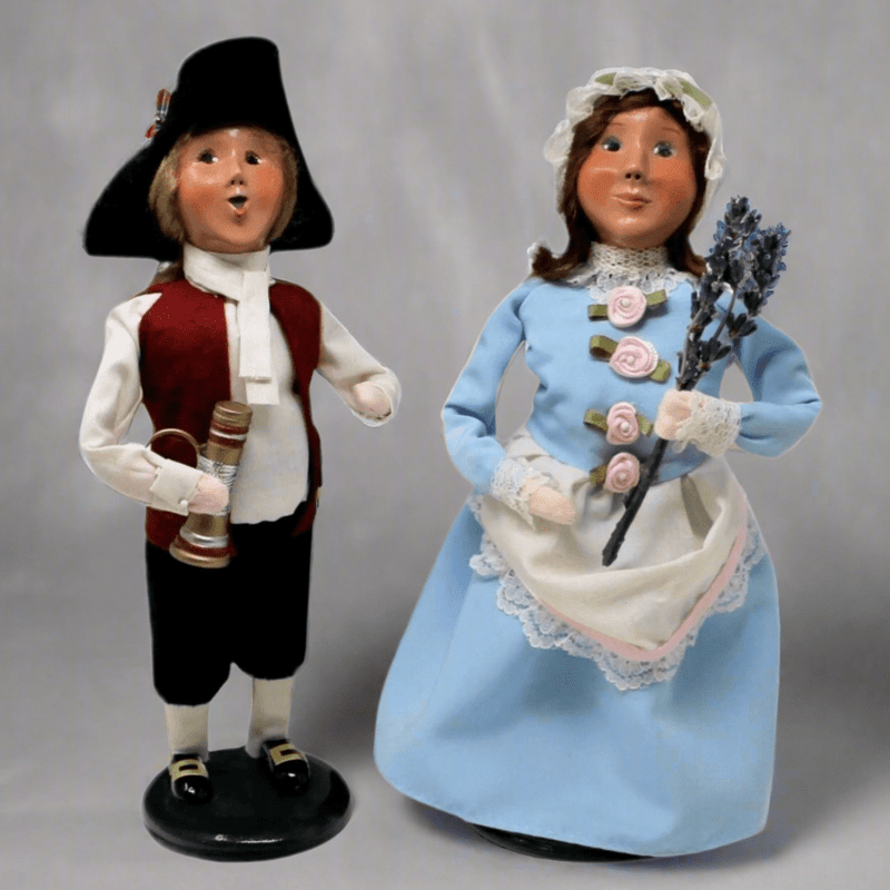 Nelly Caroler with Lavender - Limited Edition from Byers' Choice - The Shops at Mount Vernon