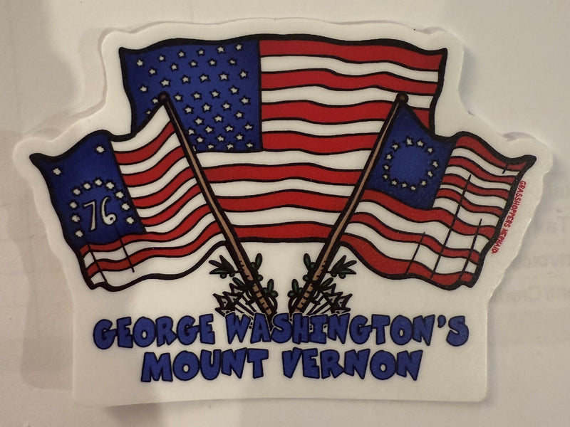 STICKER USA FLAG COLLAGE