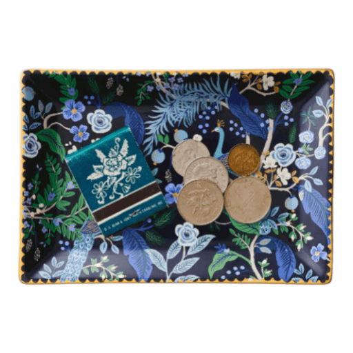 Peacock Porcelain Catchall Tray - The Shops at Mount Vernon