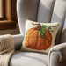 Petite Pumpkin Pillow - Hooked Fall Pillow - The Shops at Mount Vernon