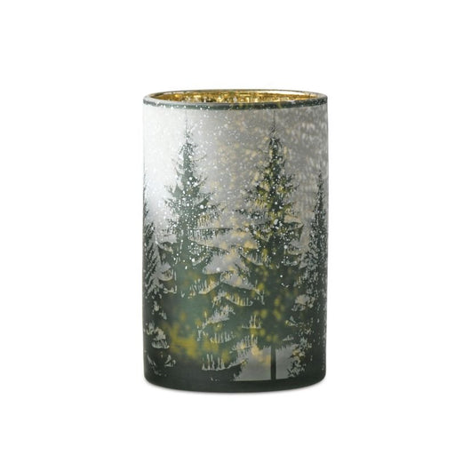 Pine Tree Glass Candle Holder - Assorted Sizes - The Shops at Mount Vernon