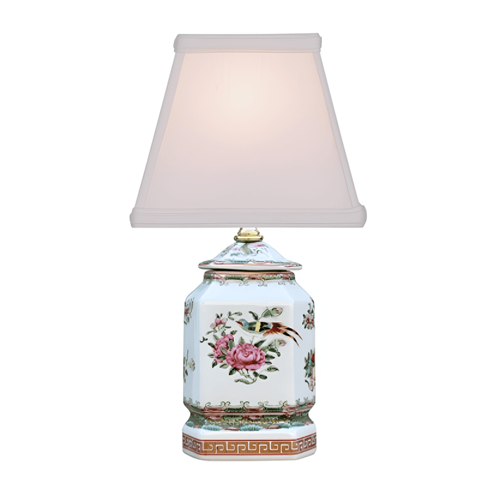 Porcelain Rose Canton Mini Jar Lamp - The Shops at Mount Vernon