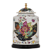 Porcelain Tobacco Leaf Scallops Jar Lamp - The Shops at Mount Vernon